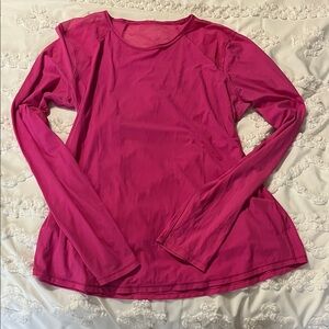 Lululemon Pink Long Sleeve Top size 8